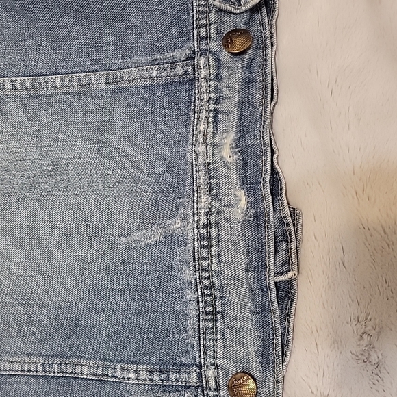 Free People Distressed Hooded Jean Jacket - Picture 8 of 11